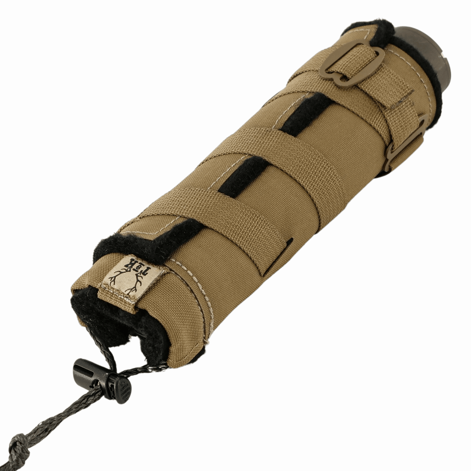 Coyote Brown T & K Suppressor Cover for long range shooting and hunting
