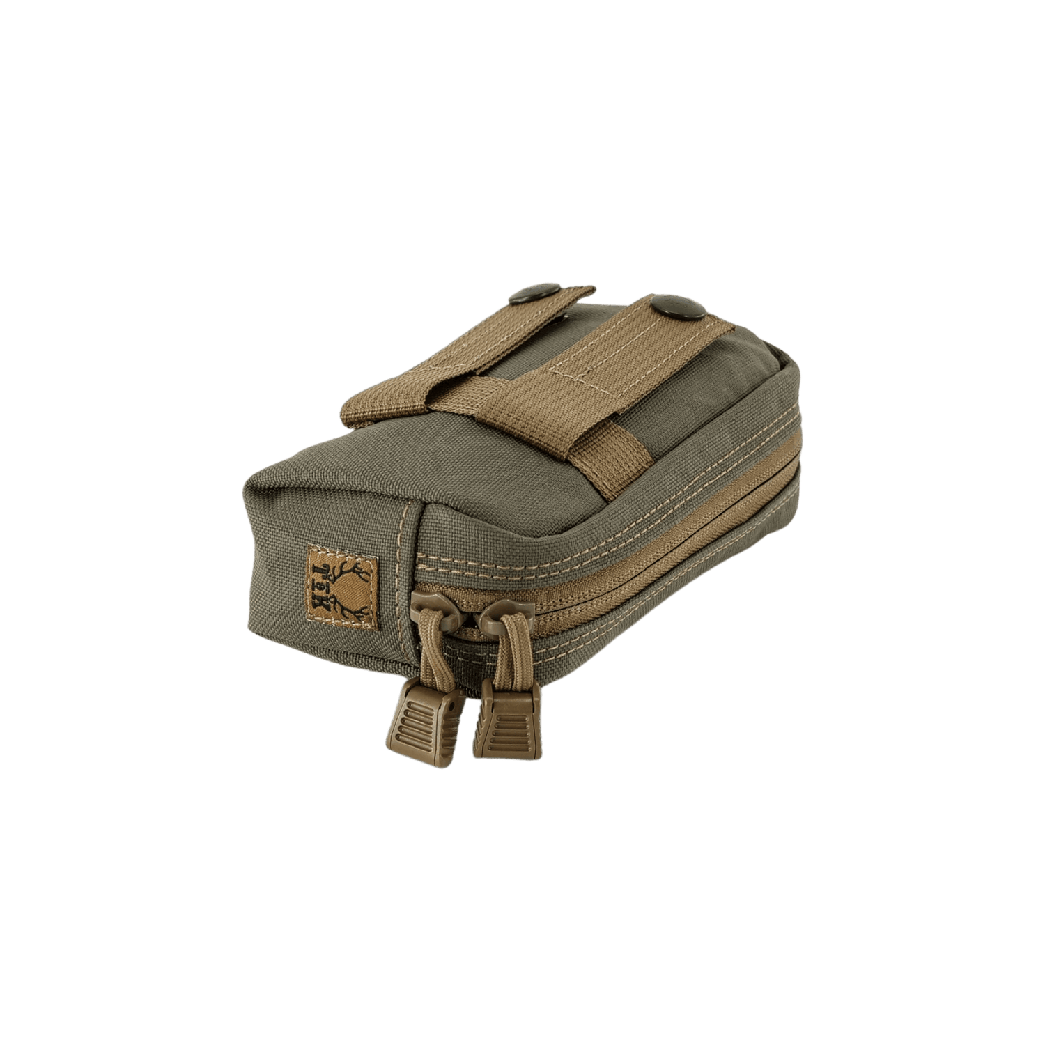 Ranger Green T & K Horizontal Admin Pouch for the T & K Gen 3.1 Bino Harness