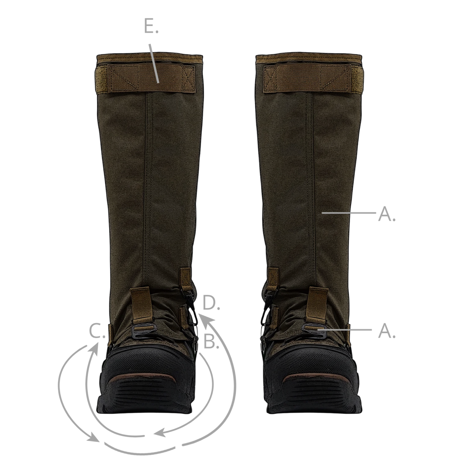 Leg Gaiter Instructions