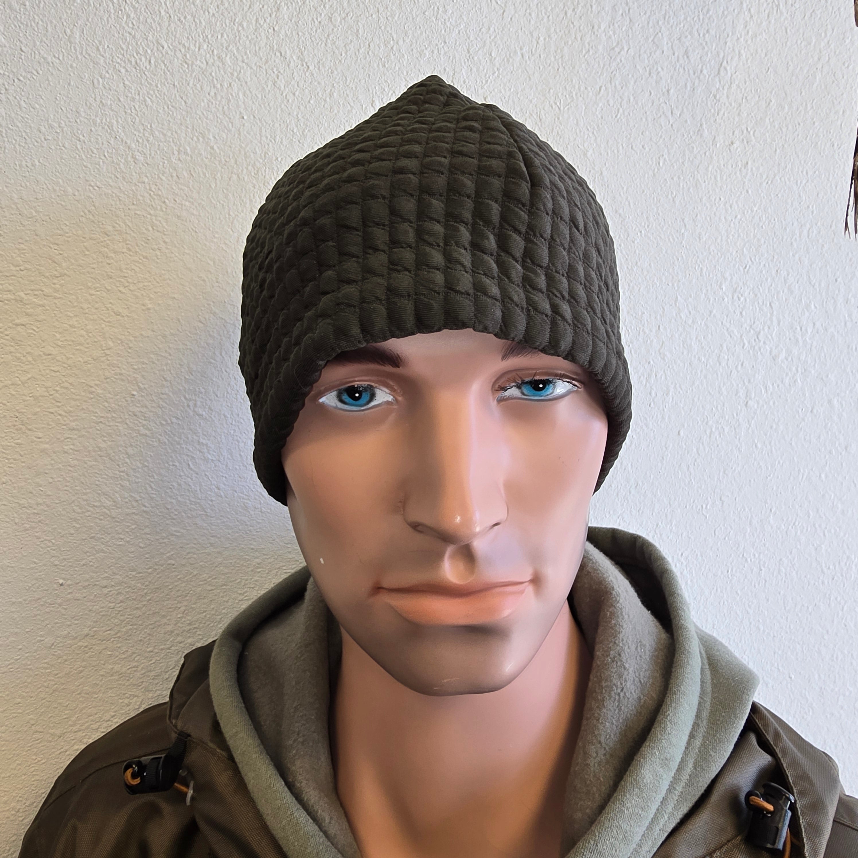 (Outlet) - Grid Fleece Beanie