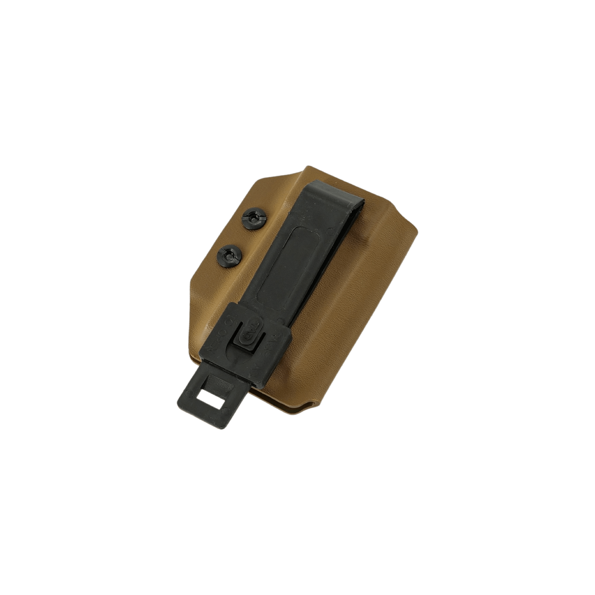 Coyote Brown Kydex Magazine Holster with Malice clips for the T & K Gen 3.1 Bino Harness