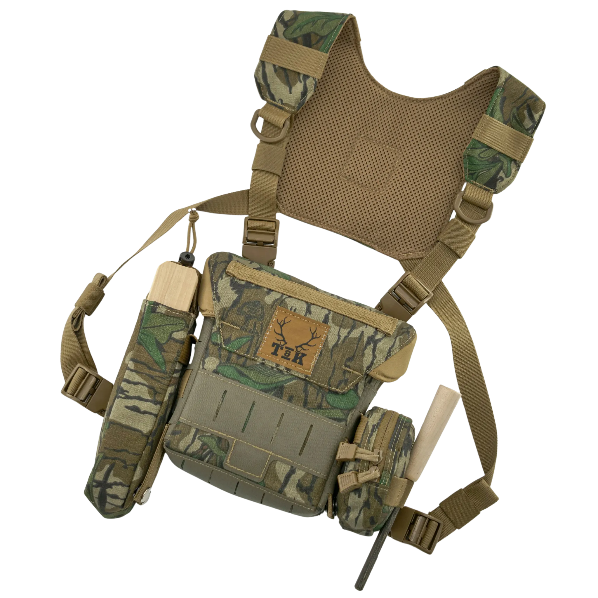 T&K Turkey Chest Rig Mossy Oak Green Leaf