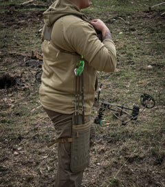 T & K Quiver being worn without pouches