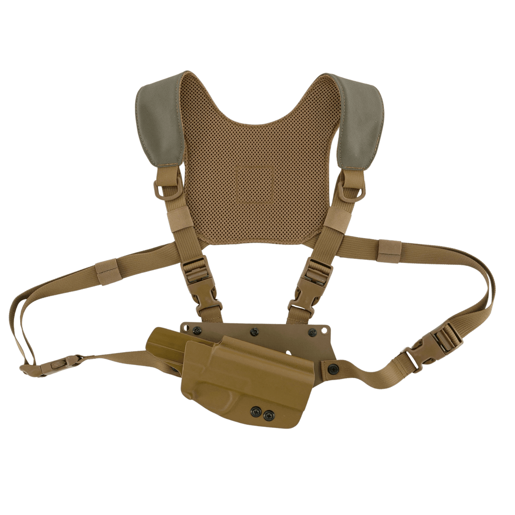 T & K Chest Pack Yoke with holster attached