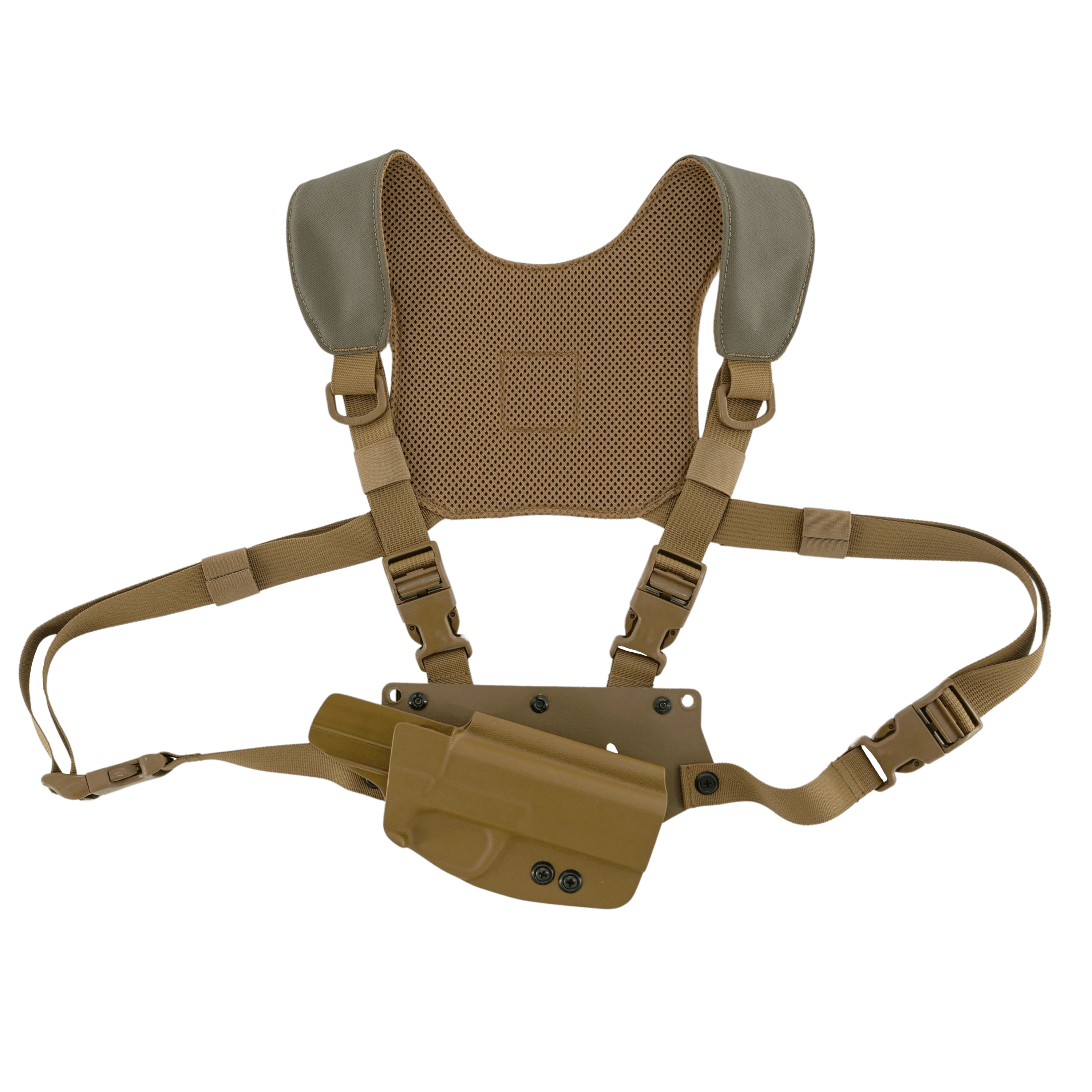 T & K Chest Pack Yoke with holster attached